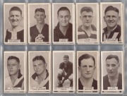 1933 W.D. & H.O. WILLS'S: "Footballers" complete set [200]; mixed condition, but overall quite good.
