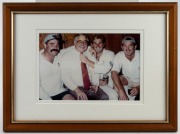 Large-format photograph depicting all the teams to the Benson & Hedges World Cup 1992, photographed in front of the Sydney Opera House and Harbour Bridge (framed and glazed, 56 x 53cm overall), together with a framed presentation depicting Border's 1993 c - 3