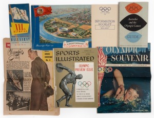 Group of seven publications (newspaper supplements, programmes and guides) produced at the time of the Melbourne 1956 Olympics, including the Sports Illustrated November 1956 Olympic Preview Issue, the Sun News-Pictorial Olympic Souvenir, and others including a proposal for the Olympics to be held in Moscow. (7 items)