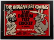 Group of six framed or mounted items including a reproduction front cover depicting Bradman "The Man of a Century" with his signature and others. - 2