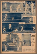 Group of six framed or mounted items including a reproduction front cover depicting Bradman "The Man of a Century" with his signature and others. - 3