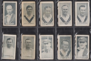 292 · 1926 SWEETACRES (MINTIES): "Cricketers" part-set [33/36], plus three duplicates; mixed condition.