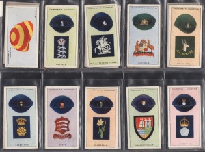 264 · 1928-1939 W.A. & A.C. CHURCHMAN: Diverse group comprising 1928 "Famous Cricket Colours" complete set [25], 1938 "Association Footballers" complete set [50], and 1939 "Kings Of Speed" complete set [50]. (125 items)