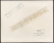 THE BODYLINE SERIES - THE MELBOURNE TEST MATCH - AUSTRALIA'S ONLY WIN Six original "Herald Feature Service" press photographs, all 20 x 25cm format, and each image with copyright stamps and printed explanatory slip affixed verso. Annotations include "O'B - 7