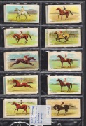 Remainder lot comprising 1906 W.D. & H.O. Wills "Melbourne Cup Winners" part-set [19/45] plus 1 duplicate, 1930 Boys' Magazine "Zat" complete set [11] plus 1 other, 1937 Godfrey Phillips "Spot the Winner" [2], 1985 Brindley "Cricketers 2nd Series" complet - 2