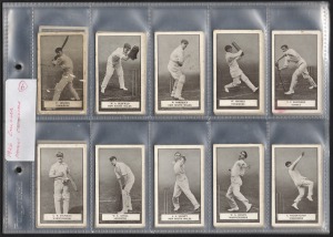 262 · 1926 GALLAHER LTD.: "Famous Cricketers" complete set [100], noted W.G. Grace and C.V. Grimmett; mixed condition.