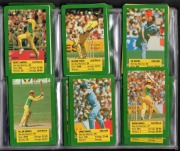 1982-1995 TRADE CARDS - CRICKET: Group comprising Australian Dairy 1982 "Super Cricket" [54], 1983 "Super Cricket" complete set [50], 1985 "Kanga Cricket" [62], 1987 Hampshire CCC "Sunday League Era" complete set [24] with many signatures, 1989 Scanlens (