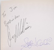 Group of four items comprising 1934 South Melbourne Football Club Annual Report, 1968 Bob Skilton Third Brownlow Medal dinner menu, 1971 Swans Yearbook (signed to the cover by eleven players including Ron Clegg, Jack Williams, Fred Goldsmith, and John Woo - 3