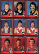 SCANLENS: Group comprising 1981 Scanlens "Footballers" part-set [146/168] plus 52 duplicates, together with 1974 Scanlens unsorted [60], 1977 Scanlens unsorted [37], and 1982 Scanlens unsorted [38]. (333 items) - 4