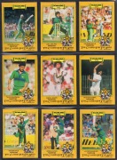 Group comprising 1987 Scanlens "International Cricketers" part-set [57/66], 1989 Scanlens (Stimorol) "International Cricketers" part-set [75/84], 1991 Scanlens (Stimorol) "International Cricketers" part-set [76/84], together with 155 other cricket trading