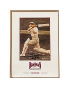 "The Bradman Collection" poster, signed and dedicated by Don Bradman (60 x 42cm), together with 1977 Centenary Test poster and 1989 Ashes Tour poster; the first item unframed, the second two framed. (3 items) - 3