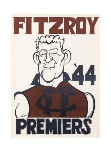 WEG: Group of ten 2000s poster reprints, comprising Swans 1909 (2), 1918 (2), 1933 (4), Fitzroy 1944, and St Kilda 1966; all Premiership teams. (10 items)