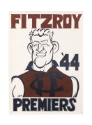 WEG: Group of ten 2000s poster reprints, comprising Swans 1909 (2), 1918 (2), 1933 (4), Fitzroy 1944, and St Kilda 1966; all Premiership teams. (10 items)