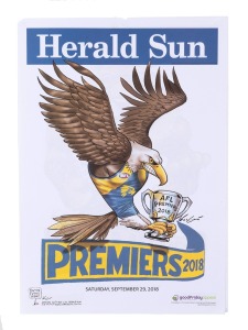 MARK KNIGHT: Twenty-one Herald Sun AFL Premiership posters spanning the years 2009 to 2024 (some duplication), dimensions approx. 64 x 45cm; condition excellent. (21 items)