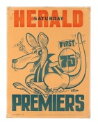 WEG: Group of five original Premiership posters comprising 1975 (laminated), 1977 (laminated), 1985, 1988, and 1989; condition issues. (5 items)