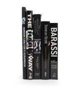 COLLINGWOOD: "Gordon Carlyon's Scrapbook 2" (signed and numbered #102) by the author (2002); "Side by Side - A Season with Collingwood" by Ryan (2009); "The Mightiest Magpies" by Roberts (2011); plus two other books: "The Hard Way" by Gordon (1990) and "B