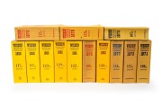 WISDEN CRICKETERS' ALMANACKS: All softcover editions, comprising 1970, 1971, 1972, 1975, 1976 (2), 1977, 1980 (2), 1985, 1986, 1992, and 1993. (13 volumes)