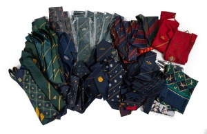 Comprehensive collection of official cricket team ties and other similar items, mostly Australian Test Team, full list available. (65 items) Provenance: The Collection of Ian "Macca" McDonald, Australian Team Manager 1986-1998.