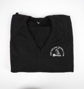 Nathan Buckley&rsquo;s Port Adelaide team sweater, with image of magpie sitting on fence, with text "Port Adelaide Football Club". - 2