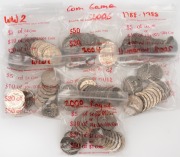 FIFTY CENTS: 1988 Bicentenary (21), 1995 Weary Dunlop (20), 2000 Royal Visit (20), 2002 Outback (19), 2004 Native Fauna (20), 2005 WW2 (20), 2005 Commonwealth Games (20), (Total: 140).