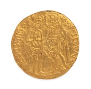 Italian States: REPUBLIC OF FLORENCE: gold double florin (Fiorino d'oro) weighing 6.98g, 29mm, depicting the lily of Florence on one side ans St. John the Baptist on the other side.