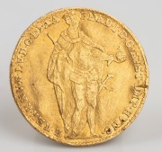 HUNGARY, Ferdinand I, gold ducat, 1846 (3.49g, 21mm) with latin text around the madonna and child with Hungarian coat of arms below. - 2