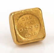 GOLD BULLION: One ounce pure gold ABC ingot. - 2