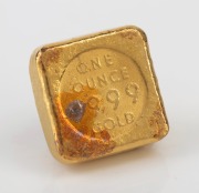 GOLD BULLION: One ounce pure gold ABC ingot. - 2
