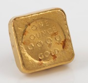 GOLD BULLION: One ounce pure gold ABC ingot. - 2