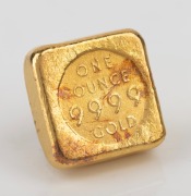 GOLD BULLION: One ounce pure gold ABC ingot. - 2