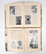 1936 BERLIN: BAHRENFELD Tobacco volumes 1 and 2, containing the full set of black and white photographs issued to celebrate the games; both volumes with original decorative dust jackets and all in good condition. - 2