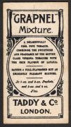 1907 TADDY & CO. [Grapnel Mixture] card depicting Prince Ranjisinhji, Sussex, a key card from the "County Cricketers" series, EF condition. - 2