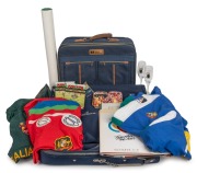Collection remainder including various team photographs, items of clothing, posters, travel gear, an ACB flag, etc. (qty.)