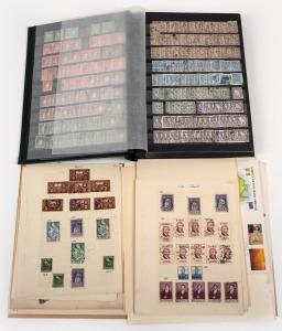 IRELAND: An accumulation, mainly used, in an album, on pages and in a horizontal box, (100s).