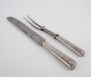 Ottoman silver cutlery set with English Sheffield steel blades, housed in a fitted canteen, made for the last Sultan of the Ottoman Empire ABDUL HAMID II and stamped with the tughra of the Sultan. This box of cutlery was once part of a much larger service - 10