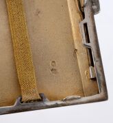 WIENER WERKST&Auml;TTE Austrian 900 silver cigarette case, engraved with ownership monogram "P. B." and dated 19/5/39, bearing Vienna standard mark and "W. W." mark, 11cm wide, 145 grams. - 5
