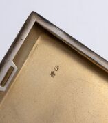 WIENER WERKST&Auml;TTE Austrian 900 silver cigarette case, engraved with ownership monogram "P. B." and dated 19/5/39, bearing Vienna standard mark and "W. W." mark, 11cm wide, 145 grams. - 7
