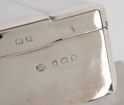 An antique sterling silver cigarette box with cedar lining; together with an Art Nouveau sterling silver jewellery box, (2 items), 10cm and 13cm wide, 459 grams total including lining. - 7
