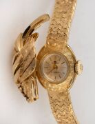 BUCHERER 18ct gold cocktail watch on 18ct gold bracelet housed in original box, ​​​​​​​46 grams including movement. - 3