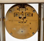 CLAUDE GRIVOLAS rare antique French Carrara marble and ormolu cased 400 day torsion clock with rotary pendulum, time only movement and Roman numerals on enamel chaptering, 19th century, 36cm high. - 3