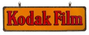 "KODAK FILM" double sided awning hanging enamel advertising shop sign, 37 x 122cm. - 2