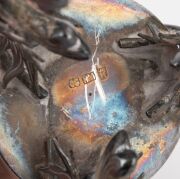 WANG HING & Co. of Hong Kong, antique Chinese export silver dragon vase, 19th/20th century, stamped "W.H." with seal mark to base, 18cm high, 175 grams. - 7