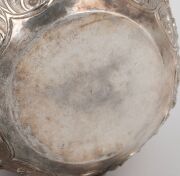 An antique Burmese silver bowl with repousse vignettes and floral decoration, 19th/20th century, 11cm high, 15cm wide, 442 grams. - 7
