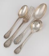 CHRISTOFLE vintage French silver plated cutlery, originally a setting for twelve with numerous utensils, (127 pieces total). Note: Missing one dinner knife, two entree forks and two entree knives. - 3