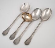 CHRISTOFLE vintage French silver plated cutlery, originally a setting for twelve with numerous utensils, (127 pieces total). Note: Missing one dinner knife, two entree forks and two entree knives. - 4