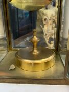 CLAUDE GRIVOLAS rare antique French Carrara marble and ormolu cased 400 day torsion clock with rotary pendulum, time only movement and Roman numerals on enamel chaptering, 19th century, 36cm high. - 6