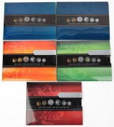 RAM SIX-COIN UNCIRCULATED COIN SETS: Group comprising 2010, 2011, 2012 Special Edition (coloured 50c), 2013 Special Edition (coloured 20c), and 2014 Special Edition (coloured $1), all in sleeve packaging. (5 items)