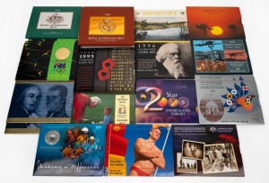 RAM UNCIRCULATED COIN SETS: Group comprising the years 1985, 1986 (4), 1988, 1989, 1992 (3), 1995 (3), 1996, 1997, 1998 (2), 1999, 2000, 2001 (2), 2003, 2005, and 2007; all in sleeve packaging. (24 items)