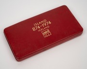 ICELAND: 1974 Royal Mint 500k and 1000k silver Proofs commemorating the 1100th Anniversary of the Settlement of Iceland, in original presentation case. - 2