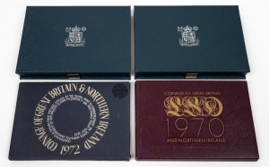 GREAT BRITAIN: Proof sets in original folders of issue: 1970, 1972 and 1983 (2 sets); all complete. (4 sets).